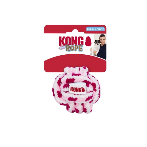 KONG Rope Ball Puppy Large, Pink