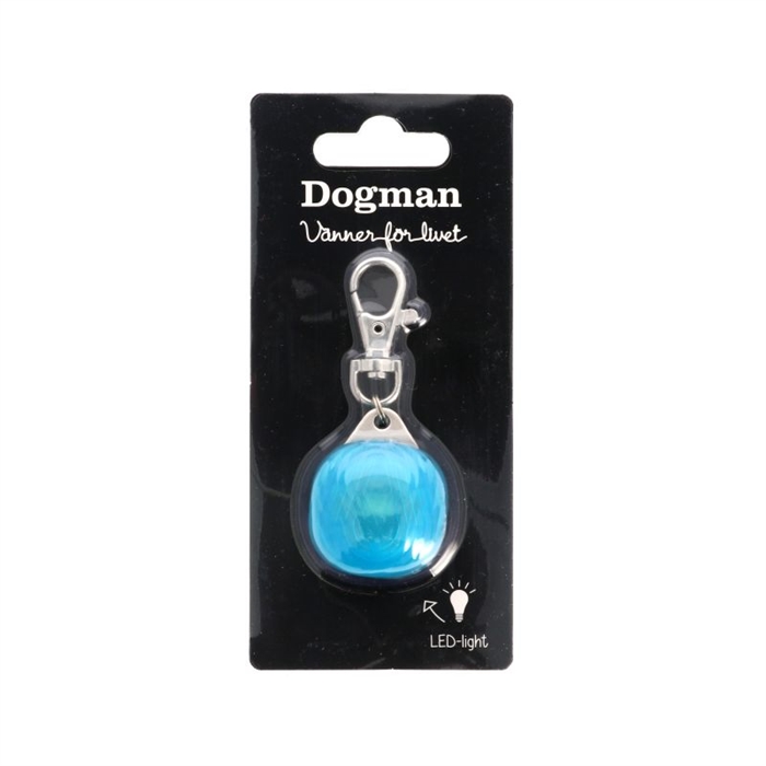 Dogman Blinklygte Burger LED Turkis 3cm