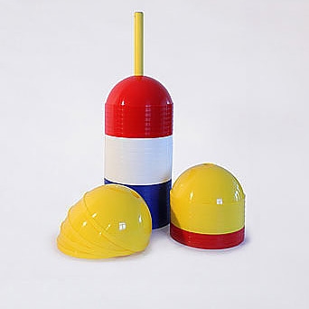 Kegle rund 9 cm, flere farver