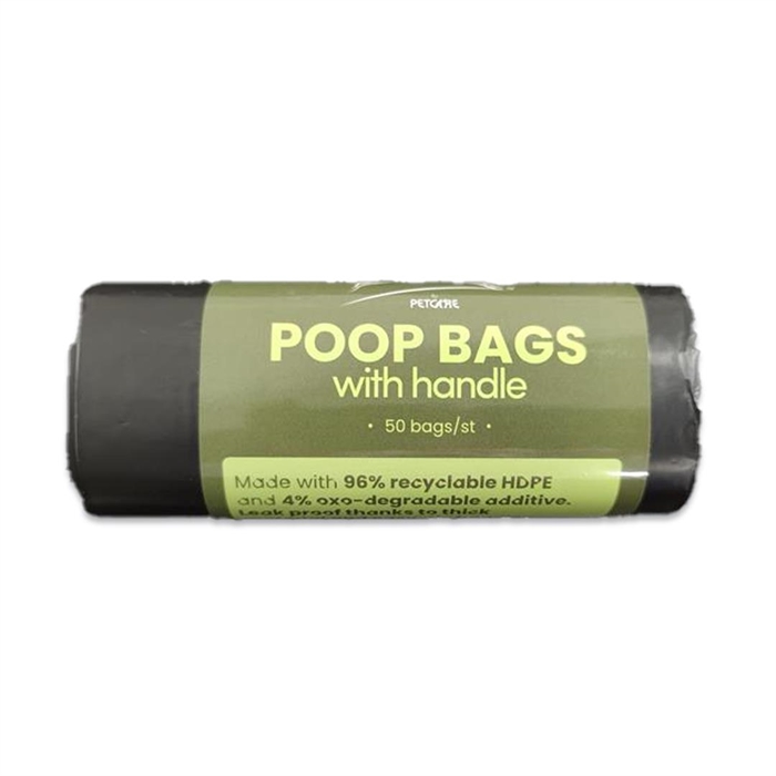 Active Canis Poopbags Black 50 pcs/roll