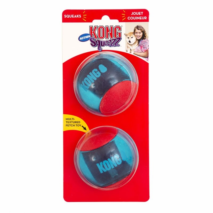 KONG Squeezz ActionBall 2 stk L 