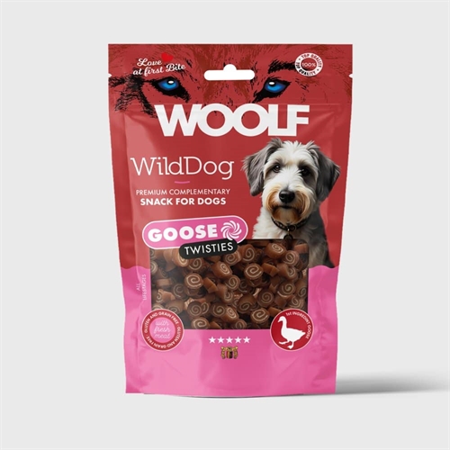 Woolf WildDog Goose & Cod Twisties 100g