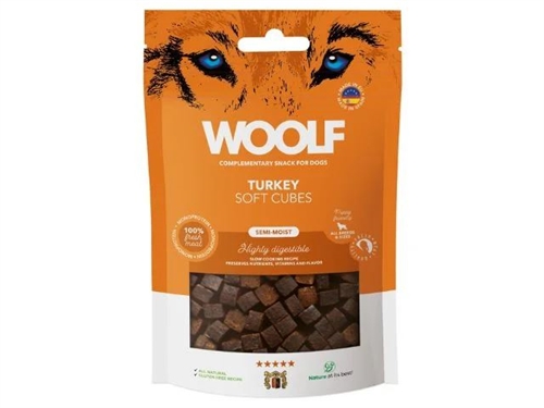 WOOLF SOFT CUBES TURKEY, 100G