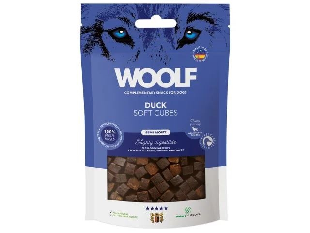 WOOLF SOFT CUBES DUCK, 100G