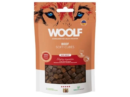WOOLF SOFT CUBES BEEF, 100G