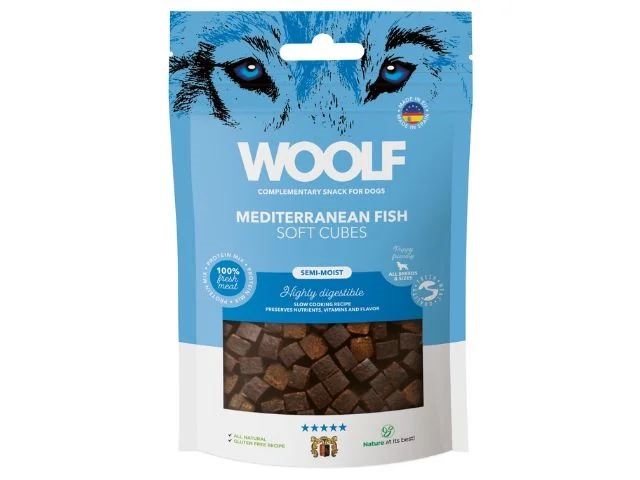 WOOLF SOFT CUBES MEDITERANEAN FISH, 100G