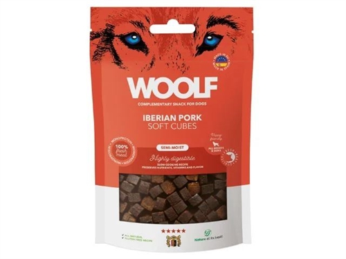 WOOLF SOFT CUBES IBERIAN PORK, 100G