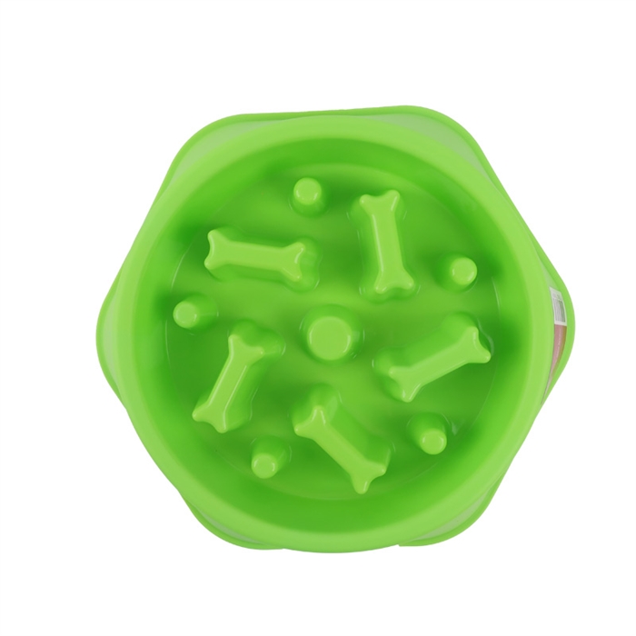 Active Canis Dog bowl with slow feeder Grøn