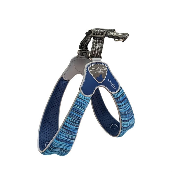 Powermix Cinquetorri Harness - Blue Melange Str. 8 - bryst 60-70 cm