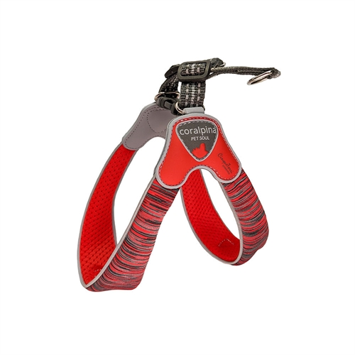 Powermix Cinquetorri Harness - Red Melange Str. 5 - bryst 40-50 cm
