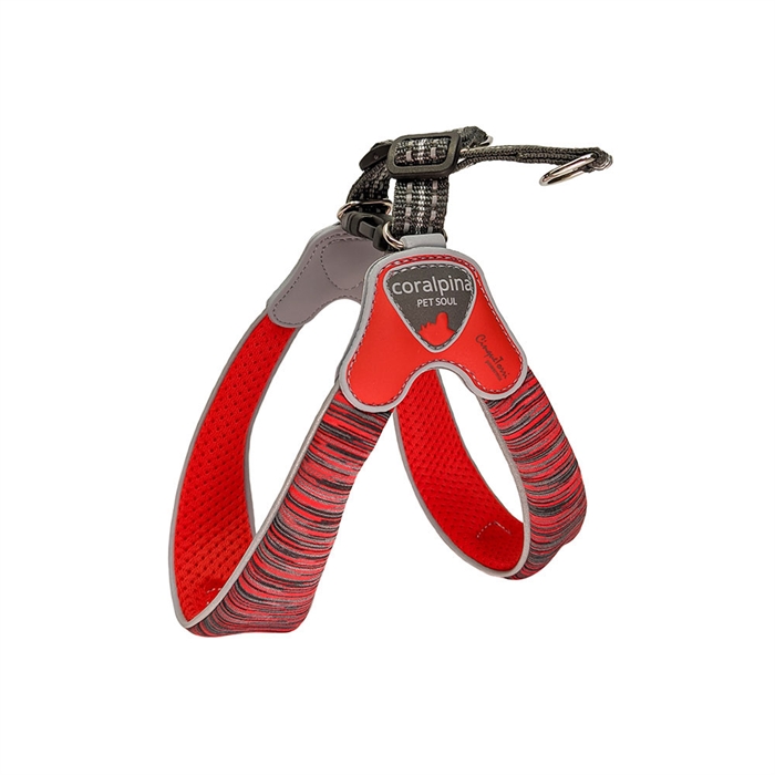 Powermix Cinquetorri Harness - Red Melange Str. 8 - bryst 60-70 cm