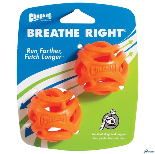 Chuckit Breathe Right Fetch Ball, Small 2 stk