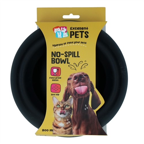 Excellent Pets No-Spill Bowl 800ml Antracite M