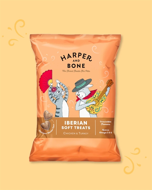 Harper & Bone Iberico Softies med Kylling og Kalkun - 90 g