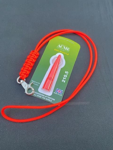 Fløjtesnor,  Cobra flettet, Neon Coral