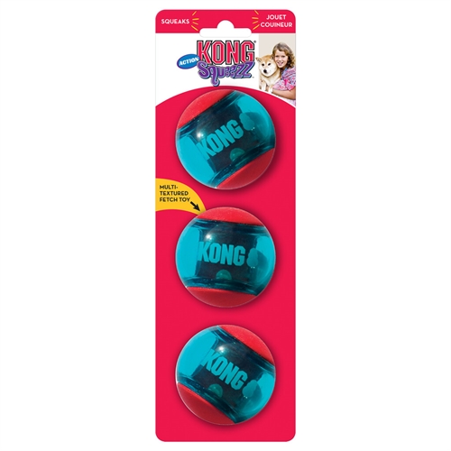 KONG Squeezz ActionBall 3 stk M 