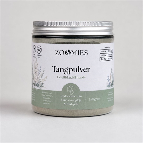 Zoomies Tangpulver - Understøtter tandpleje, hud og pels - 150 g