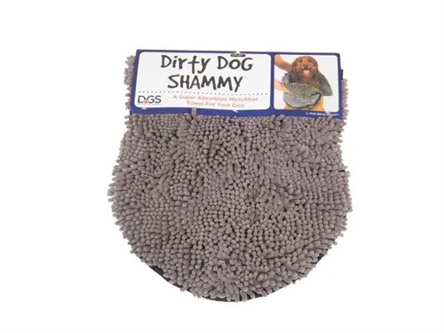 DIRTY DOG SHAMMY TOWEL, 35X80CM, GRÅ