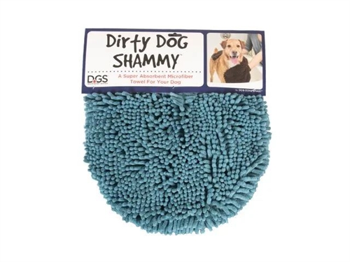 DIRTY DOG SHAMMY TOWEL, 35X80CM, BLÅ