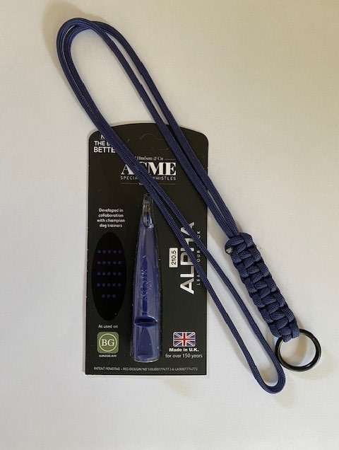 Fløjtesnor, Cobra Flettede med O ring - Marine blue