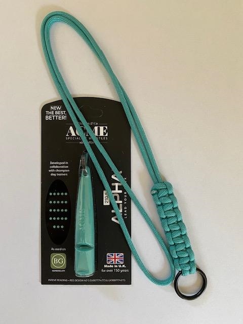 Fløjtesnor, Cobra Flettede med O ring - Turquoise